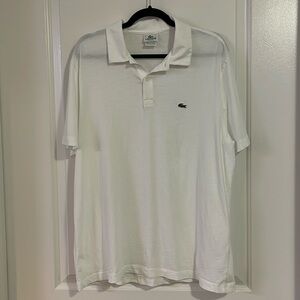 Lacoste Men’s White Polo - Size XXL